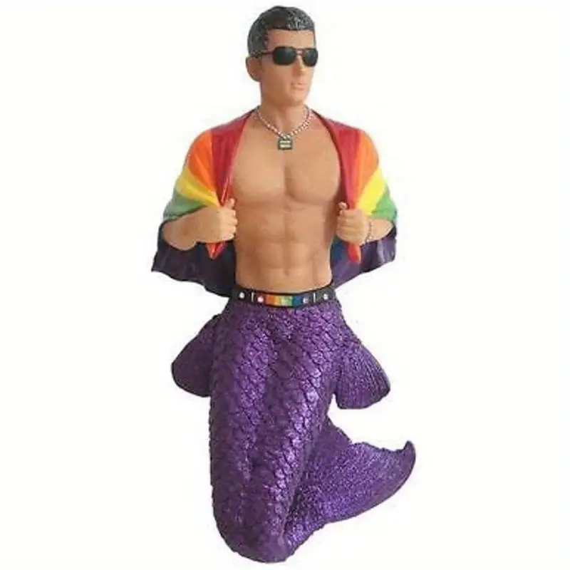 Acrylic Male Mermaid/Merman - Keychain, Review Mirror or Backpack Accessories