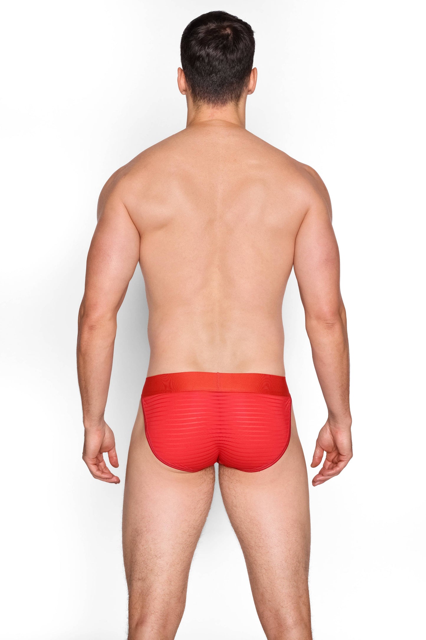 Skull & Bones - Just The Bones Sheer Red Stripe Sport Brief
