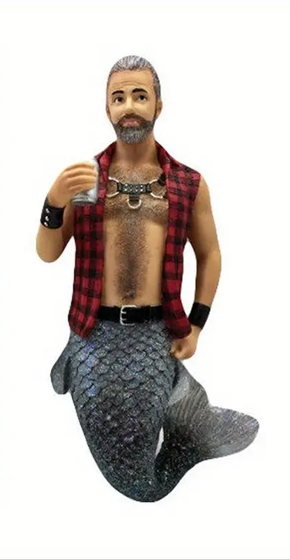 Acrylic Male Mermaid/Merman - Keychain, Review Mirror or Backpack Accessories