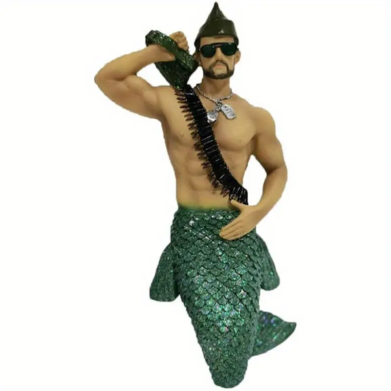 Acrylic Male Mermaid/Merman - Keychain, Review Mirror or Backpack Accessories