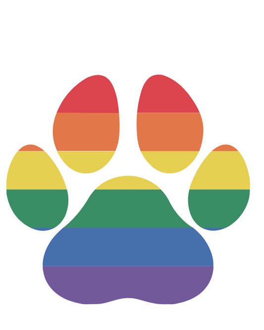 FALLEN ANGEL - Cum Rag (Rainbow Paw Print)