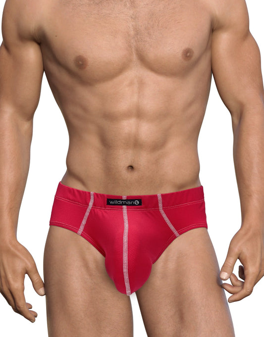 WILDMANT - Mesh Brief Red