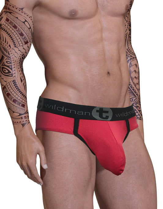 WILDMANT - Red Big Boy Pouch Brief
