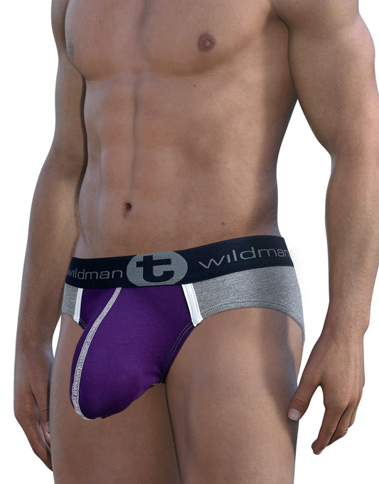 WILDMANT -  Modal Big Boy Pouch Brief Purple