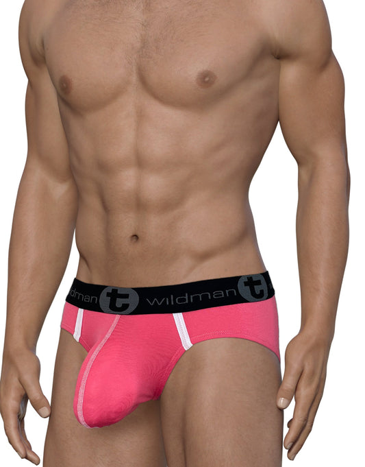 WILDMANT - Modal Big Boy Pouch Brief Pink