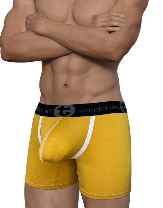 WILDMANT - Modal Big Boy Pouch 5" Inseam Boxer Brief Gold