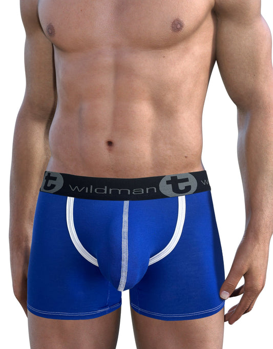 WILDMANT -  Modal Big Boy Pouch 5" Inseam Boxer Brief Royal Blue