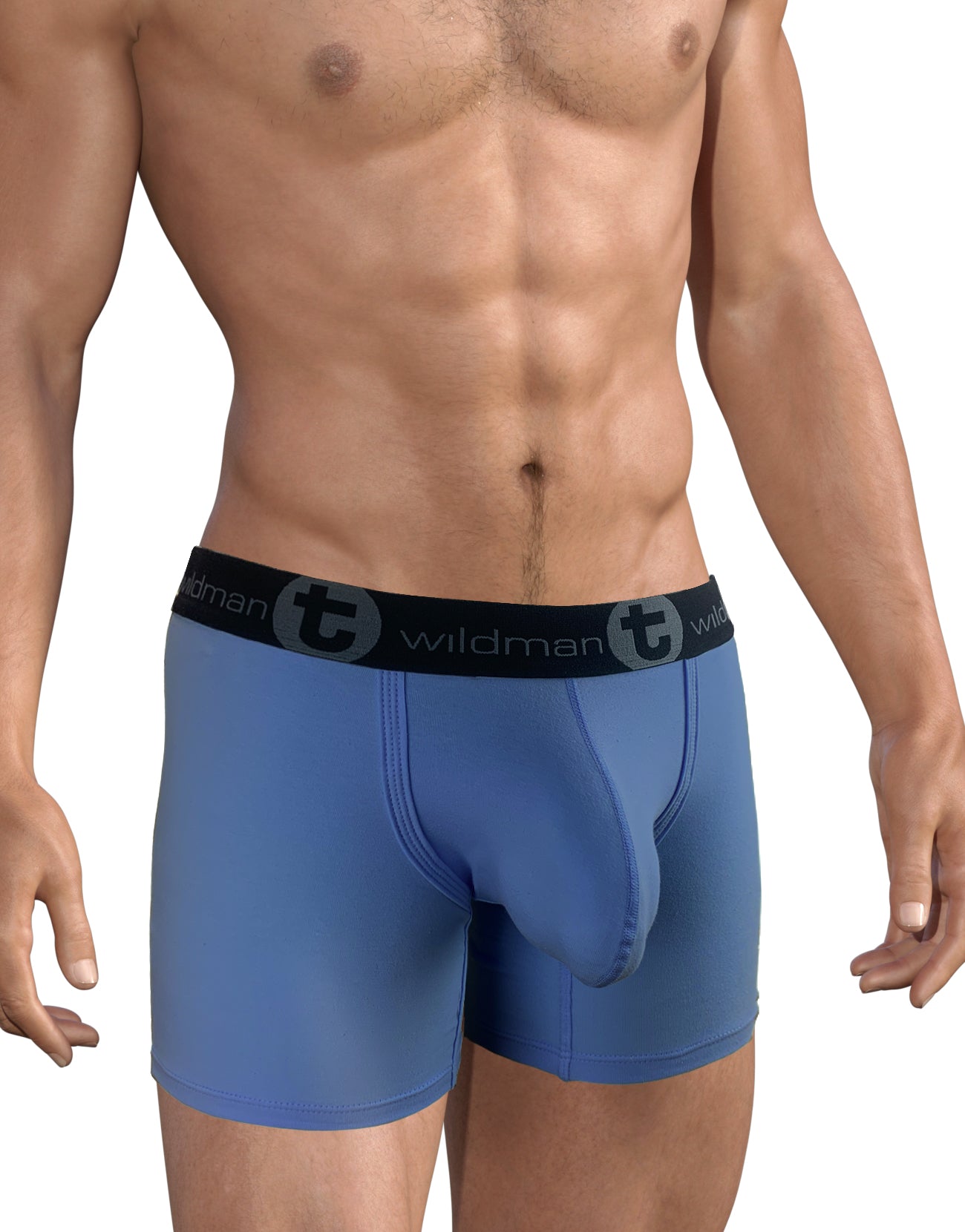 WILDMANT - Big Boy Pouch 5" Inseam Boxer Brief Dark Blue