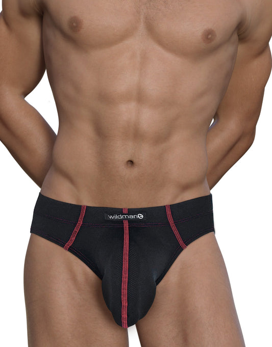 WILDMANT - Stitch Big Boy Pouch Brief - Red