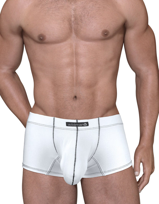 WILDMANT - Stitch Big Boy Pouch Boxer Brief - White