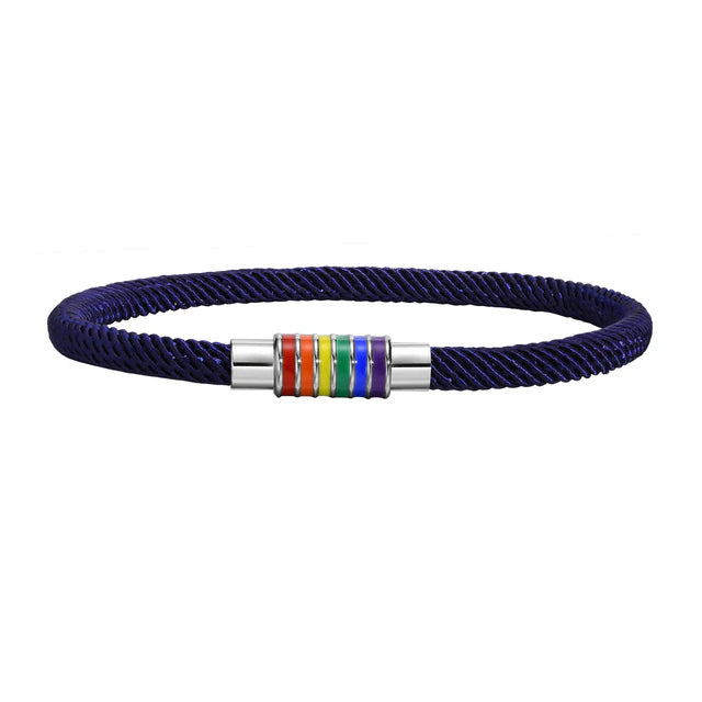 VNOX - Casual Rope Woven Bracelet - PRIDE