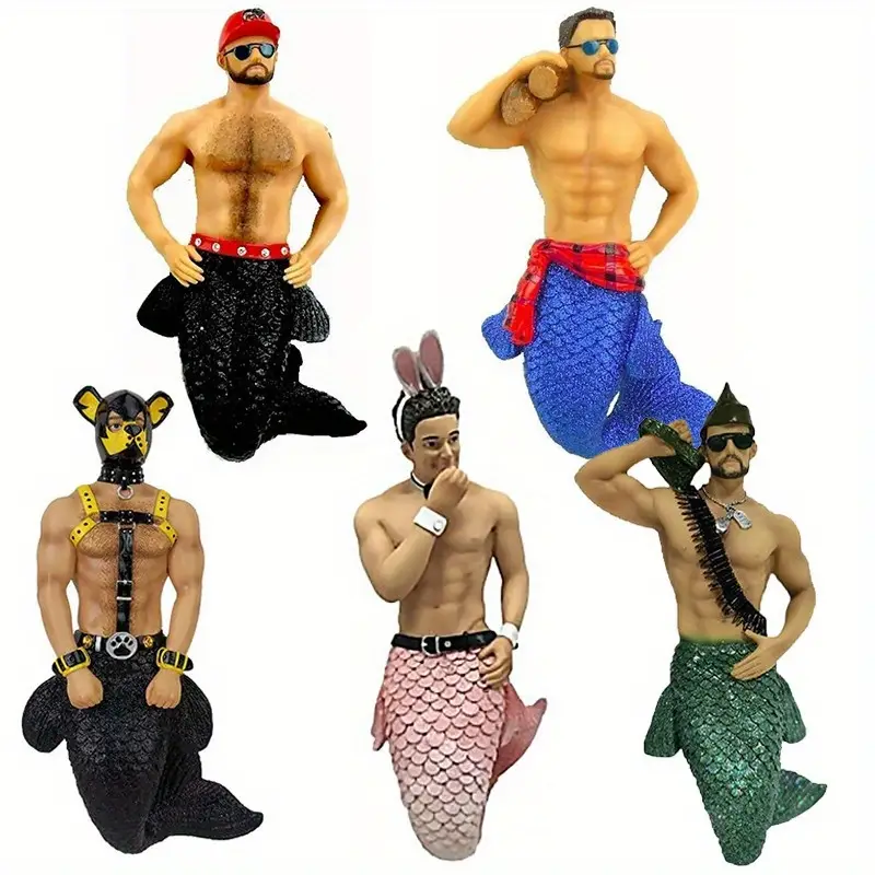 Acrylic Male Mermaid/Merman - Keychain, Review Mirror or Backpack Accessories