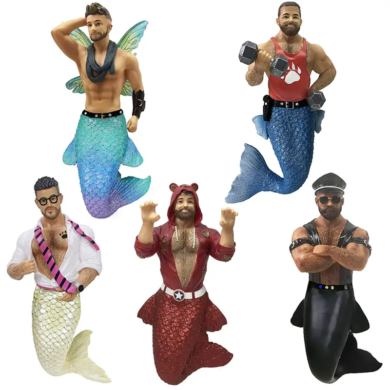 Acrylic Male Mermaid/Merman - Keychain, Review Mirror or Backpack Accessories
