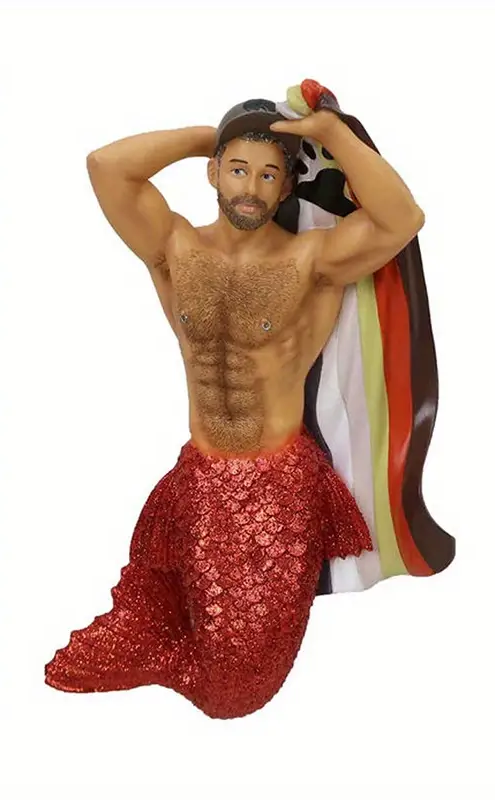 Acrylic Male Mermaid/Merman - Keychain, Review Mirror or Backpack Accessories