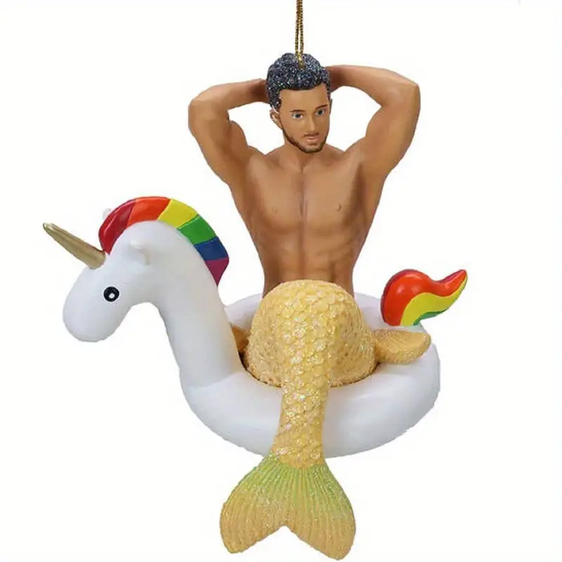 Acrylic Male Mermaid/Merman - Keychain, Review Mirror or Backpack Accessories