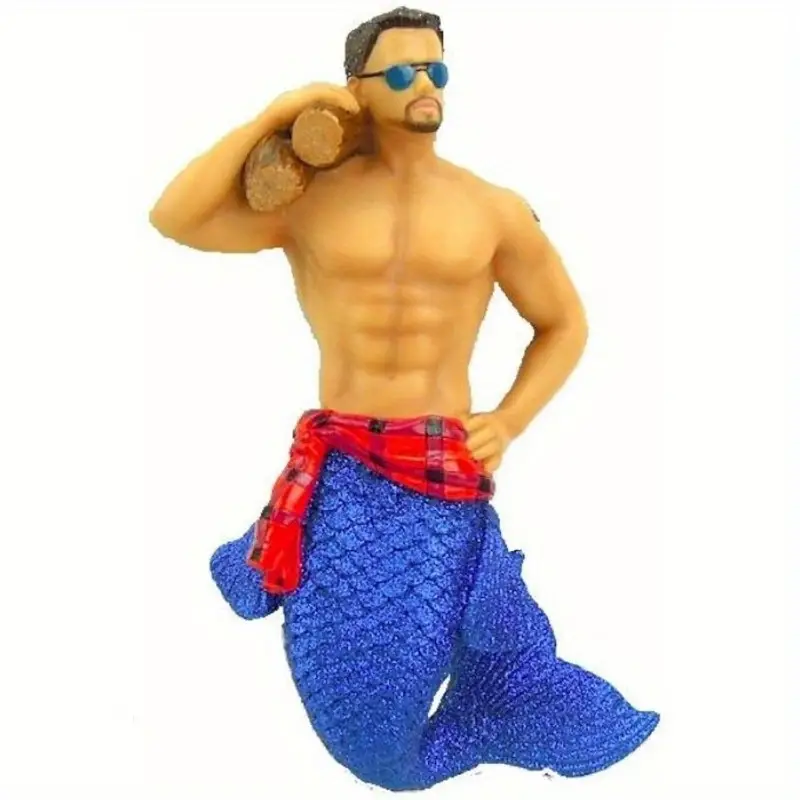 Acrylic Male Mermaid/Merman - Keychain, Review Mirror or Backpack Accessories