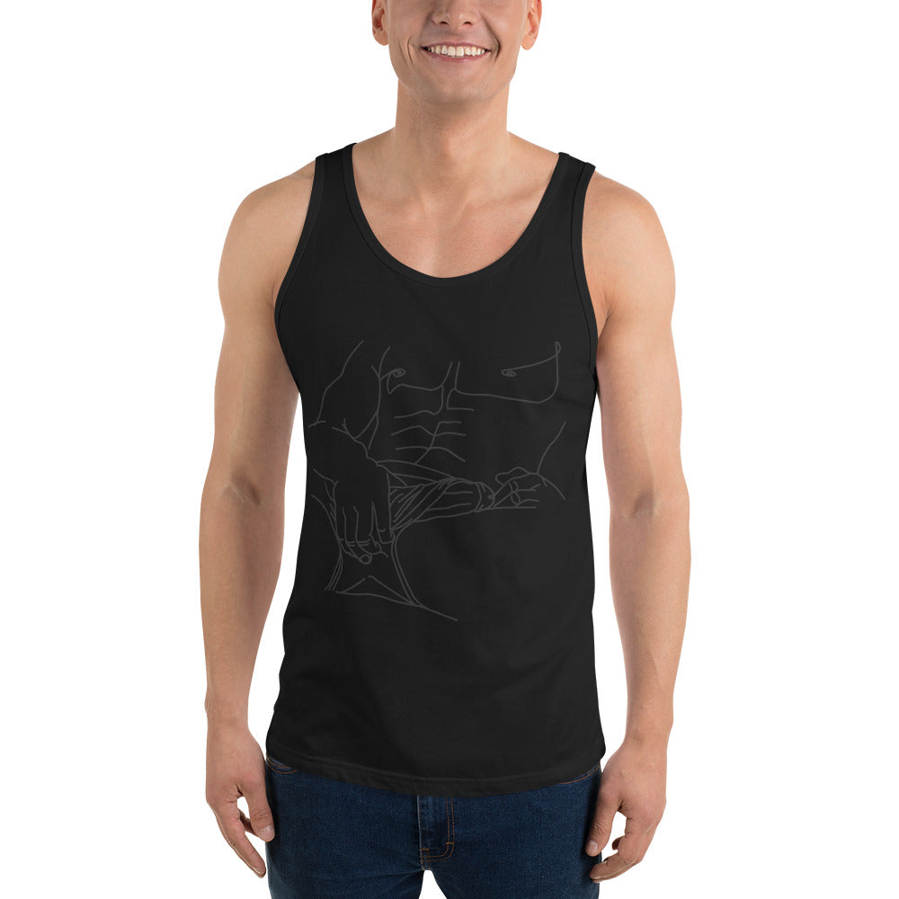 FALLEN ANGEL - Male Figure Tank Top "Excited"