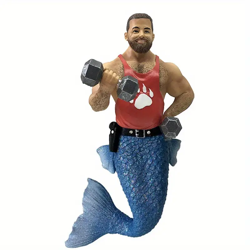 Acrylic Male Mermaid/Merman - Keychain, Review Mirror or Backpack Accessories