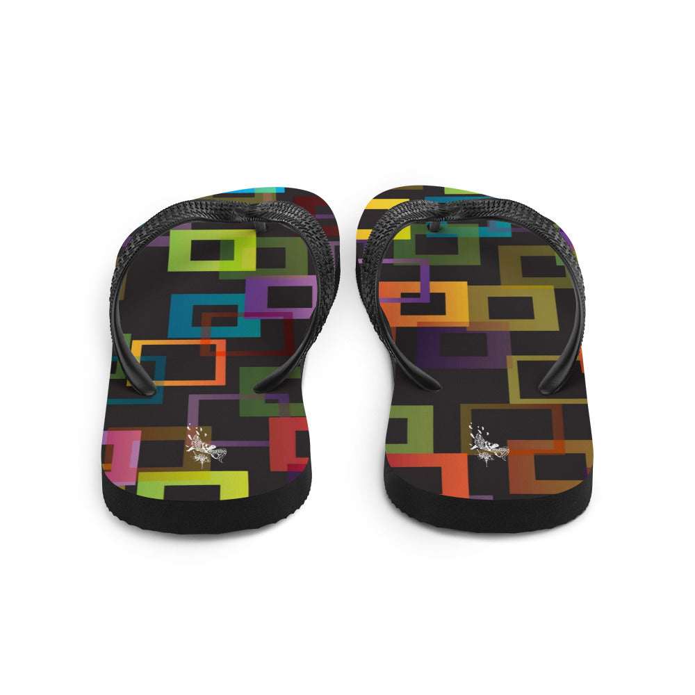 FALLEN ANGEL - Men's Square Flip-Flops