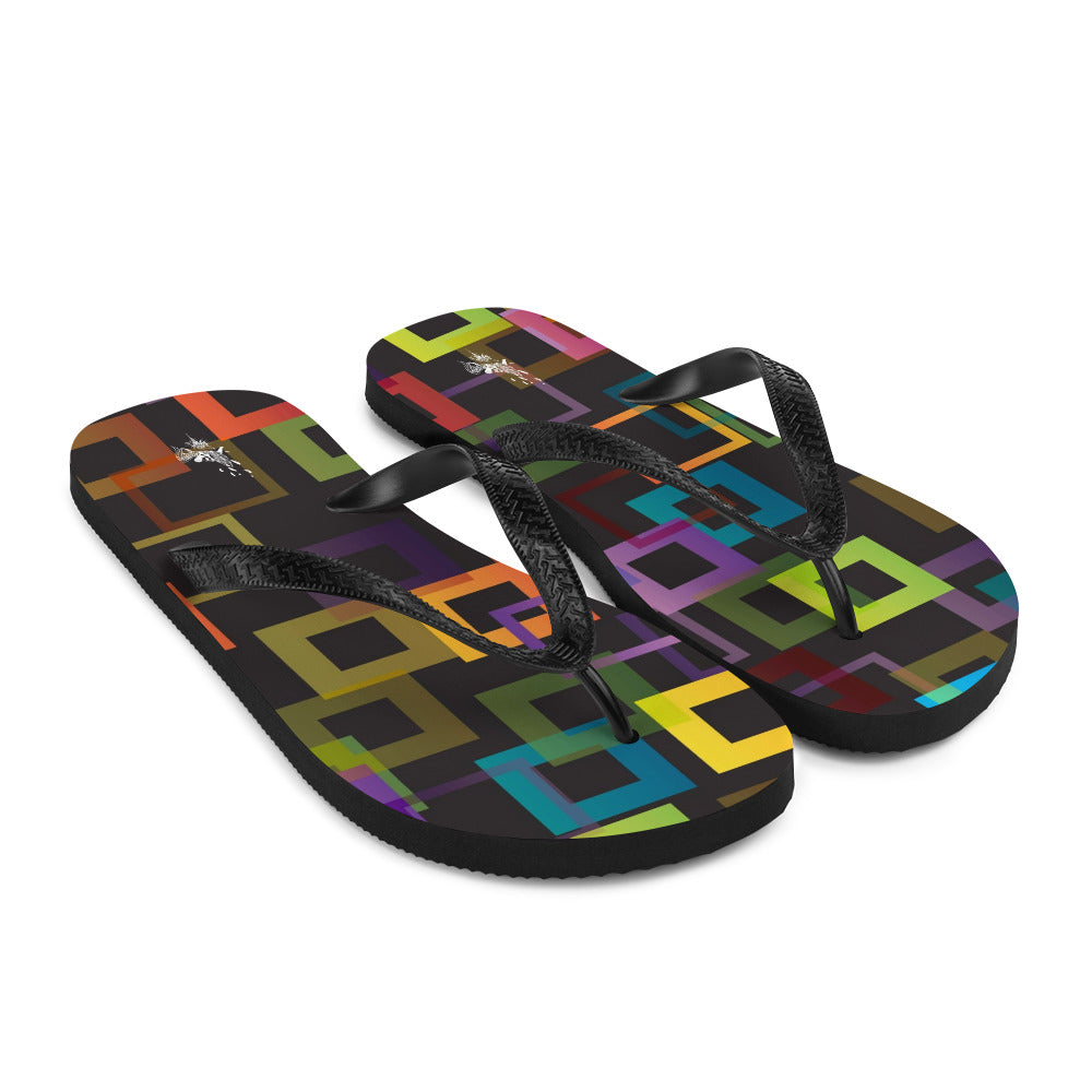 FALLEN ANGEL - Men's Square Flip-Flops
