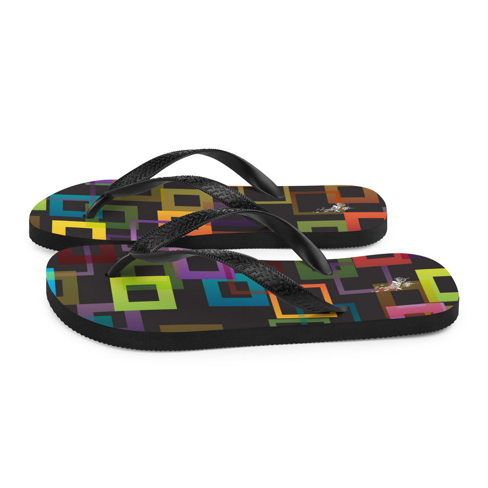FALLEN ANGEL - Men's Square Flip-Flops
