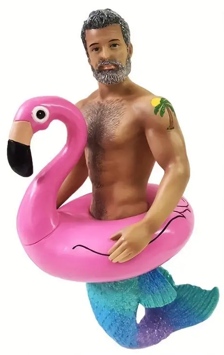 Acrylic Male Mermaid/Merman - Keychain, Review Mirror or Backpack Accessories