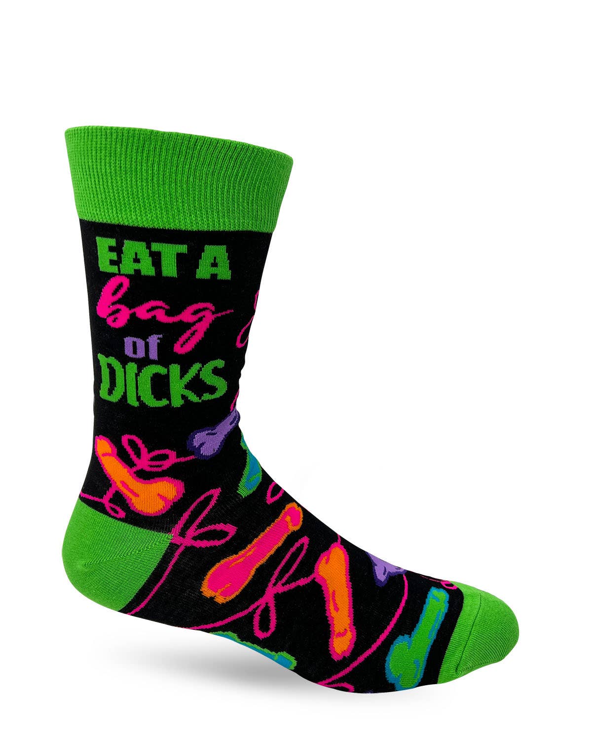 FABDAZ - Eat A Bag Of Dicks Men's Novelty Crew Socks