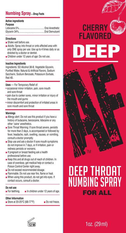 DEEP AF - Oral Numbing Throat Spray