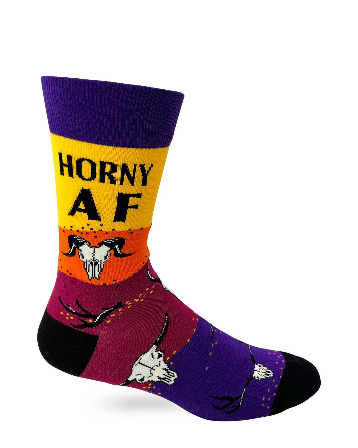 FABDAZ - Horny AF Men's Novelty Crew Socks