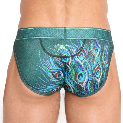 SKULL & BONES - Peacock Sport Brief Green