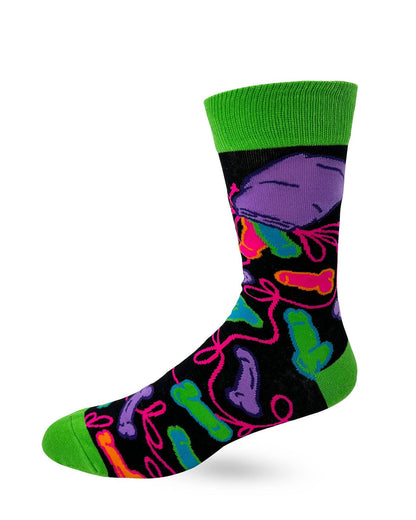 FABDAZ - Eat A Bag Of Dicks Men's Novelty Crew Socks