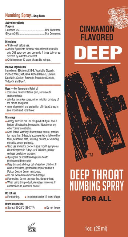 DEEP AF - Oral Numbing Throat Spray