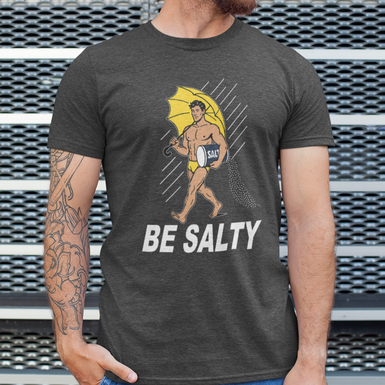 Be Salty Morton Salt Retro Tee - Vintage Style for Salt Lovers