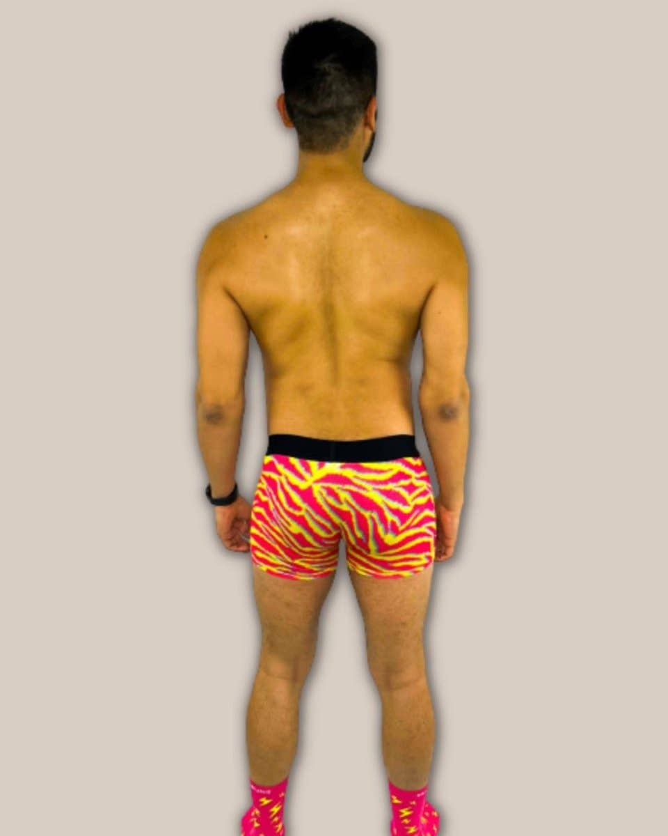 Manbuns - Electric Zebra Boxer Trunk