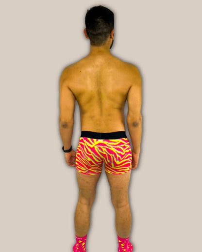 Manbuns - Electric Zebra Boxer Trunk