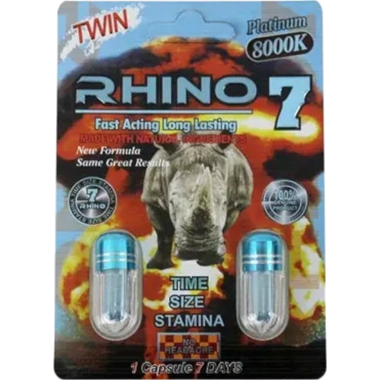 RHINO -Rhino 7 8000k Male Enhancement Capsule