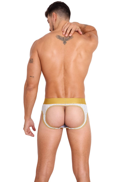 SKULL & BONES - Art Deco White Peek-A-Boo