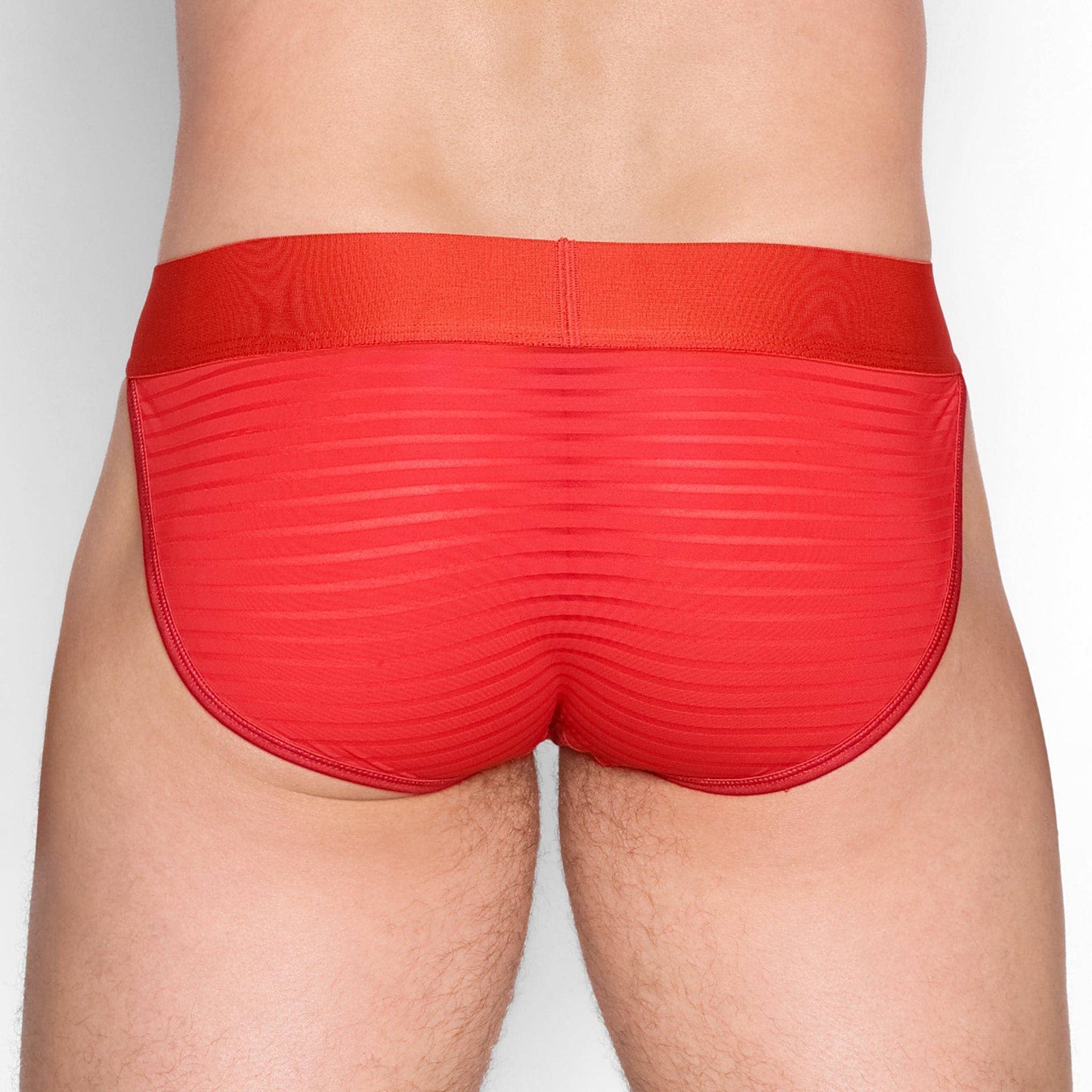 Skull & Bones - Just The Bones Sheer Red Stripe Sport Brief