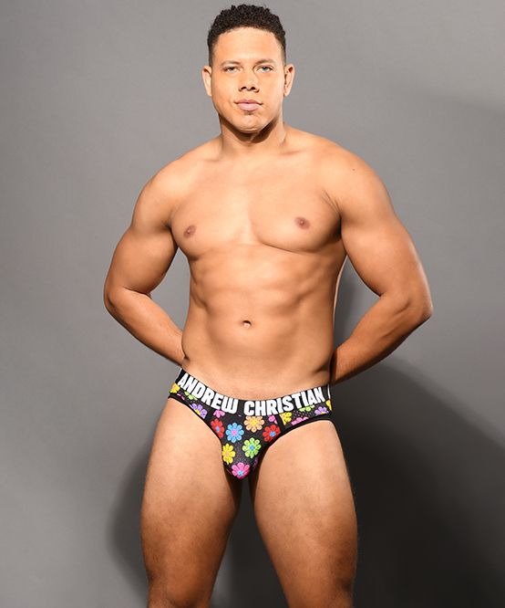 ANDREW CHRISTIAN - Flower Power Mesh Brief