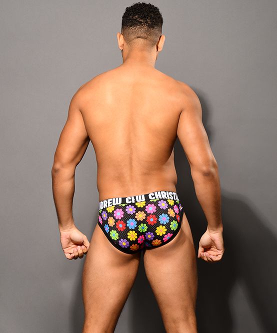 ANDREW CHRISTIAN - Flower Power Mesh Brief