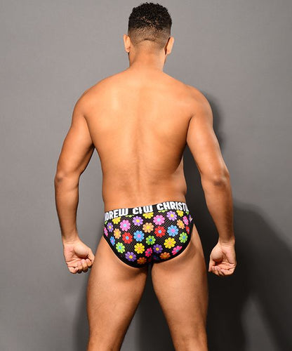 ANDREW CHRISTIAN - Flower Power Mesh Brief