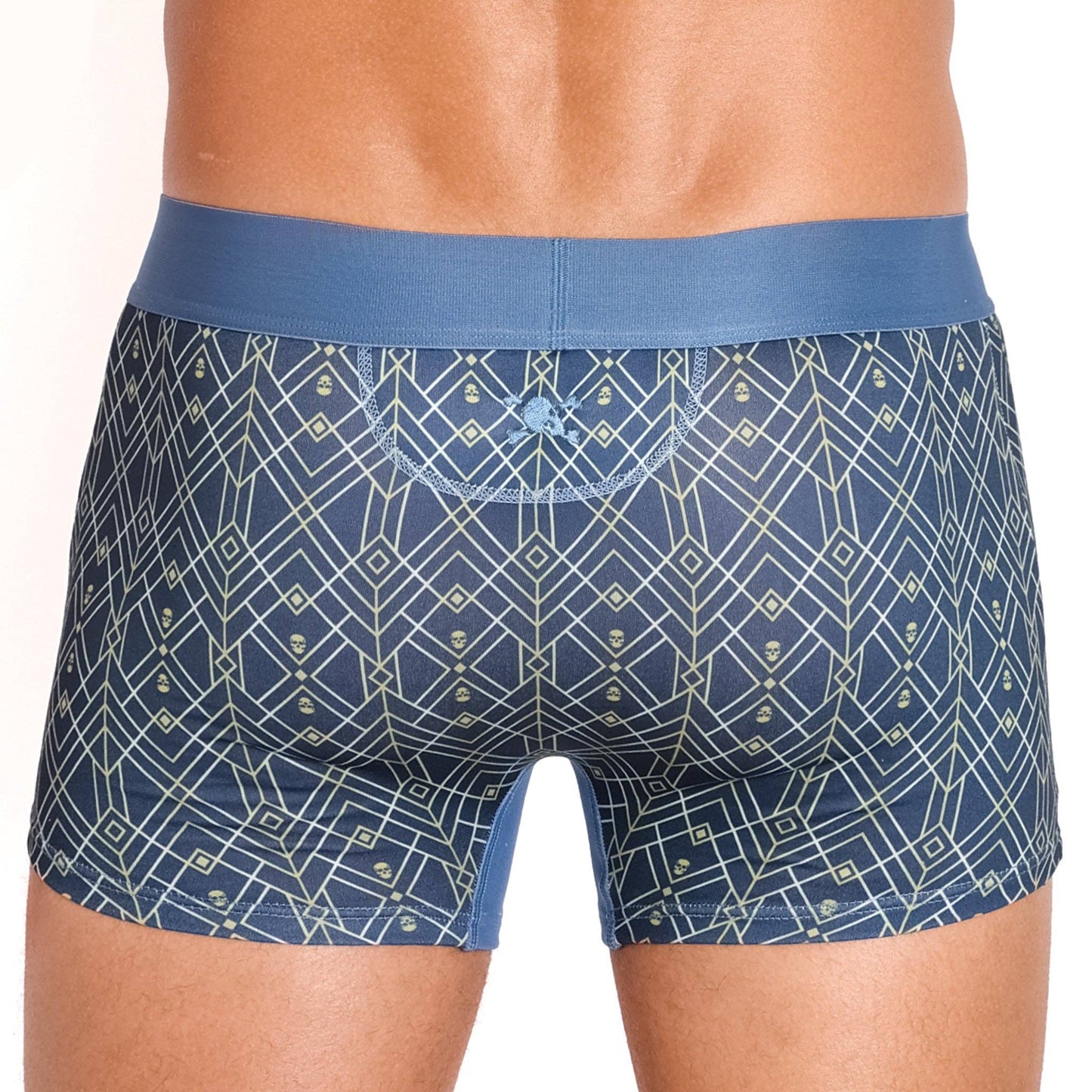 SKULL & BONES - Art Deco Blue Trunk