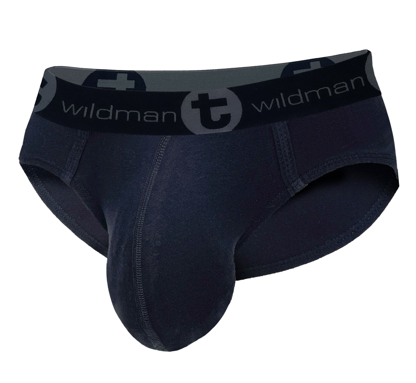 WILDMANT - Big Boy Pouch Cotton Brief Black