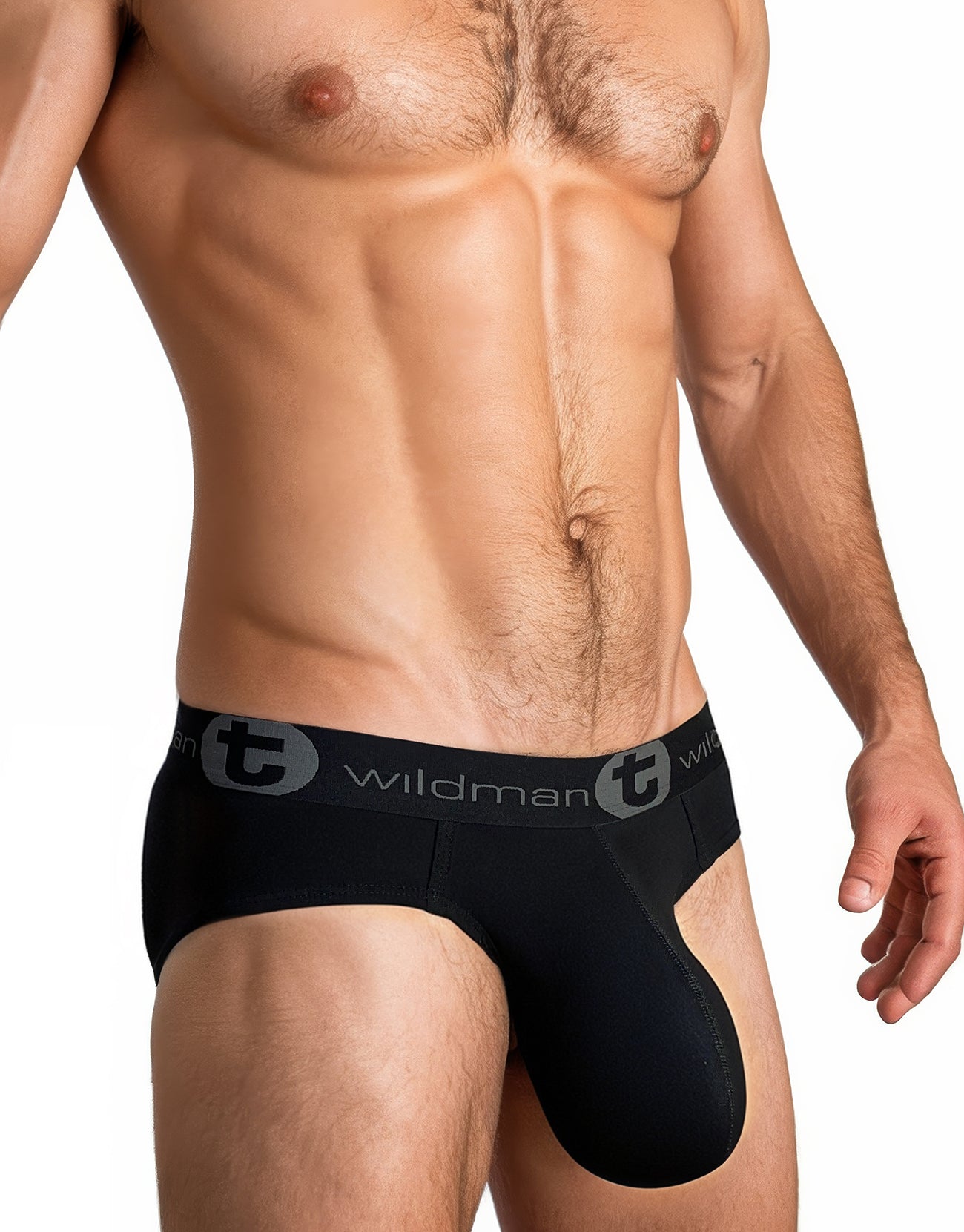 WILDMANT - Big Boy Pouch Cotton Brief Black