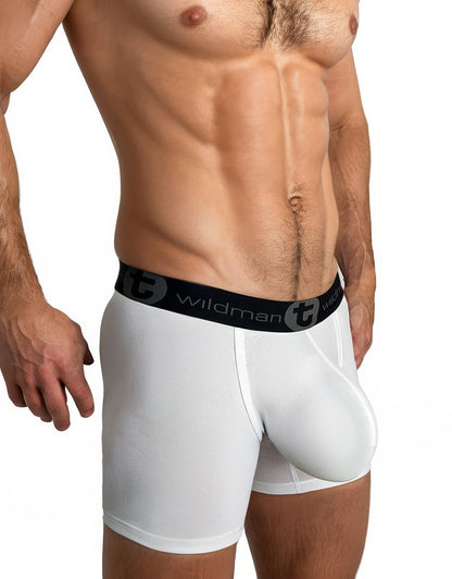 WILDMANT - Big Boy Pouch 5" Inseam Boxer Brief White