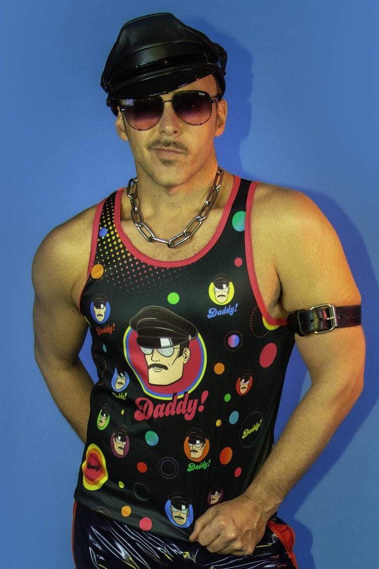 Daddy, I mean Daddy... Put it proudly on display for your boy!  Hot new Daddy tank top now in stock and ready for your closeup!