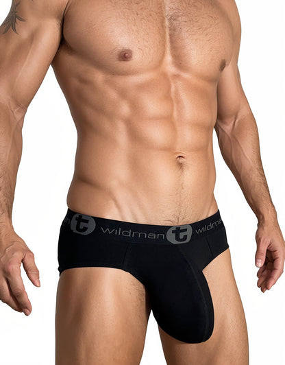 WILDMANT - Cotton Monster Cock Brief Black