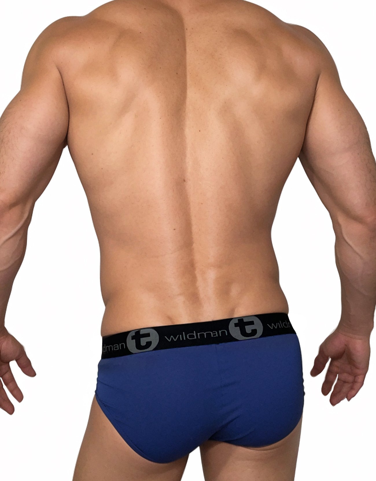 WILDMANT - Cotton Monster Cock Brief Dark Blue and Gray