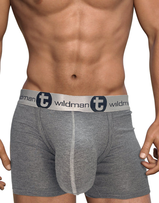 WILDMANT - Modal Monster Cock 5" Inseam Boxer Brief Gray