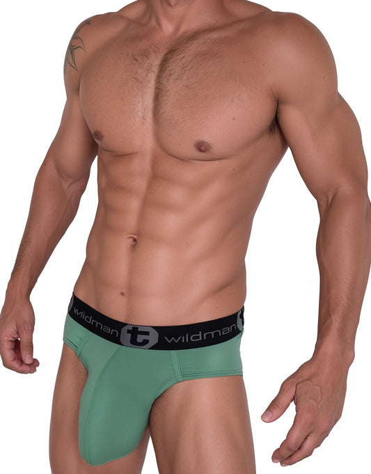 WILDMANT - Cotton Monster Cock Brief Green
